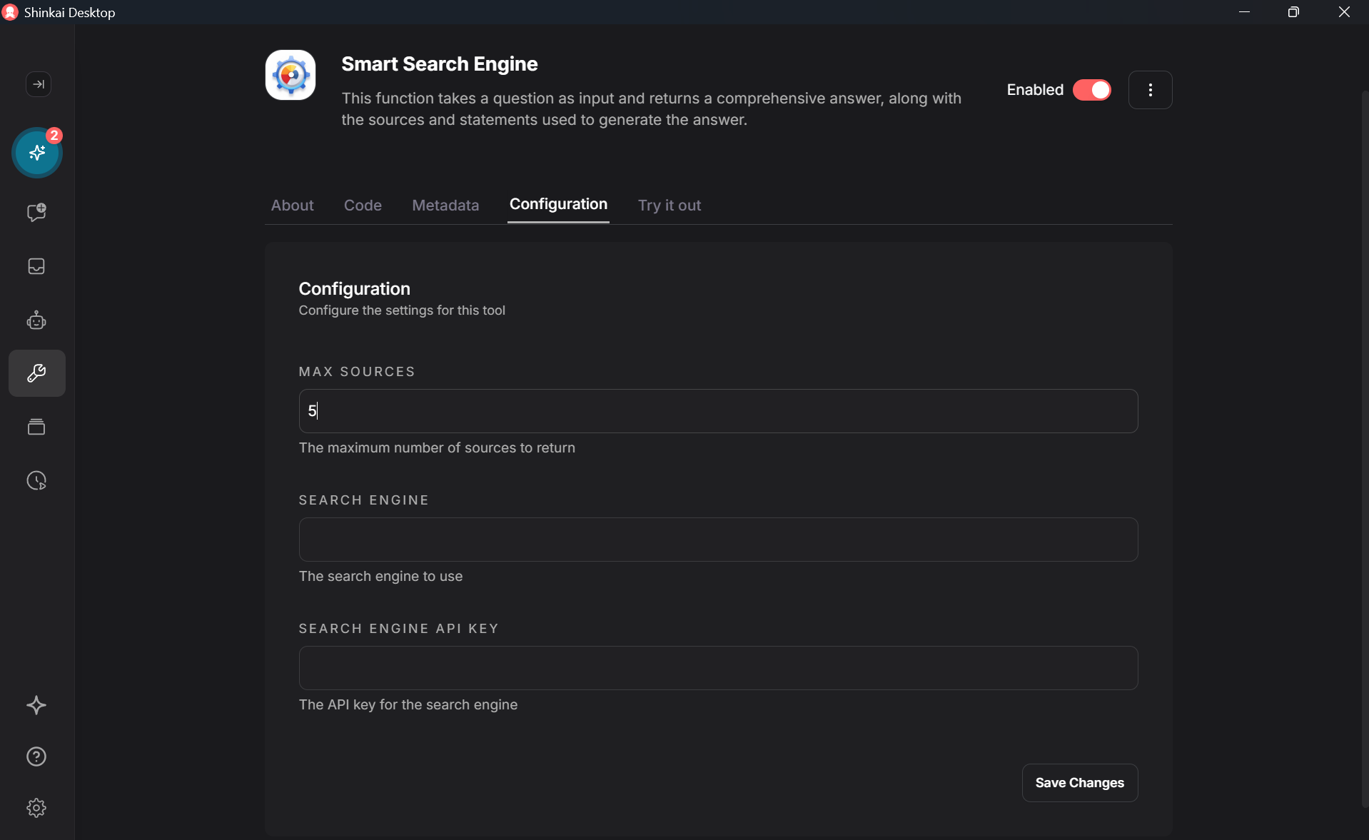 Configure Smart Search Engine