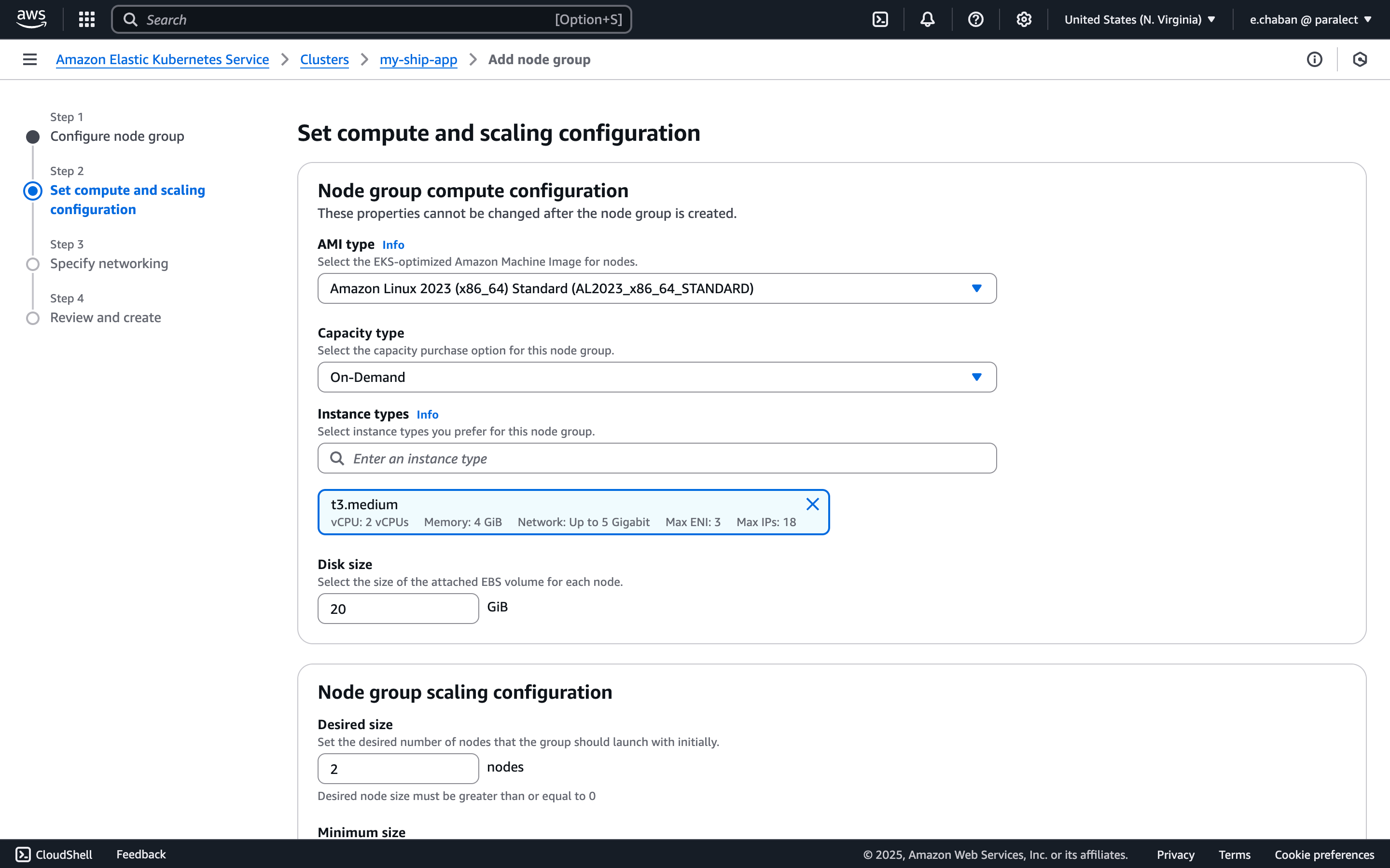 Node Group Instance Configuration