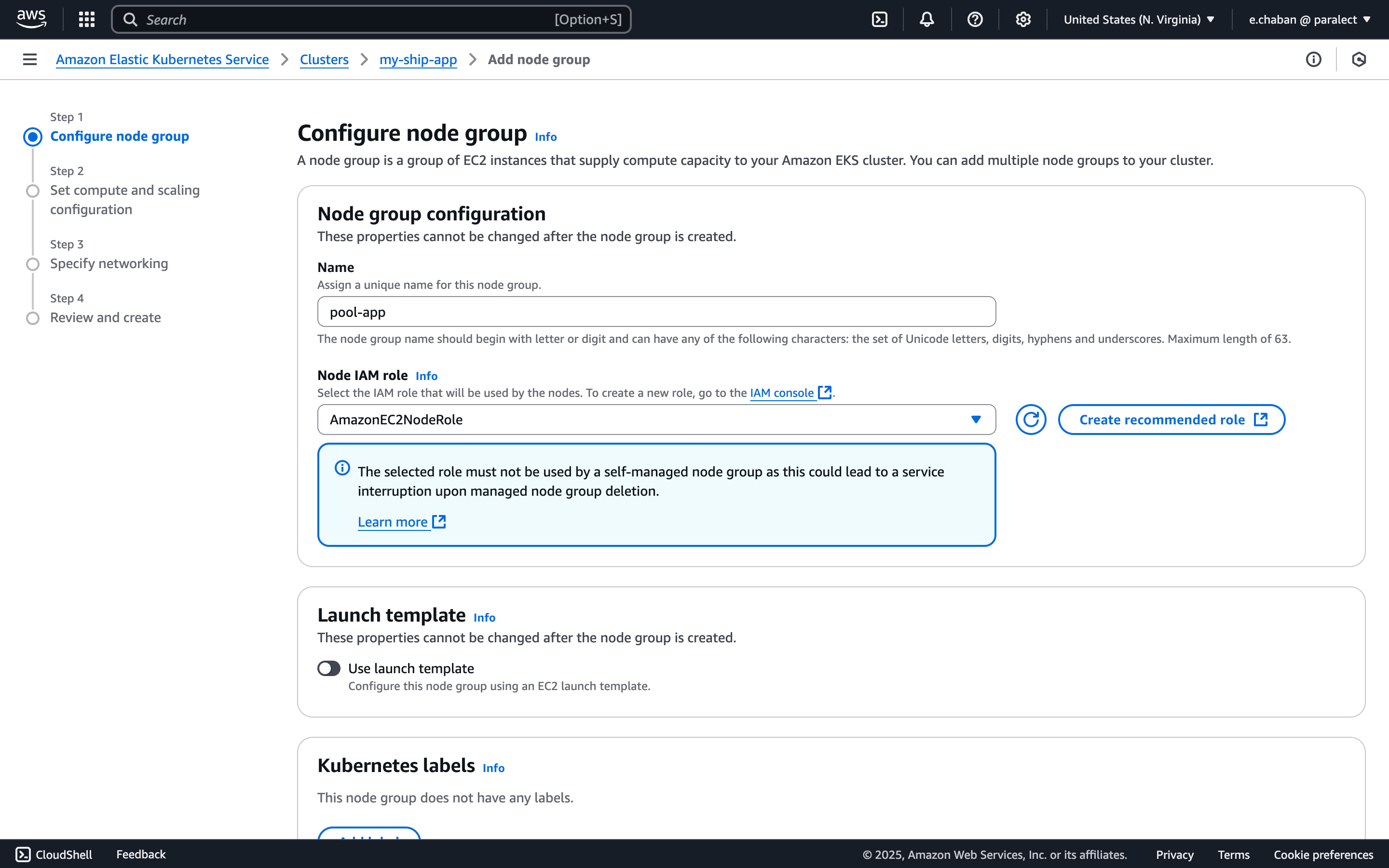 Node Group Configuration