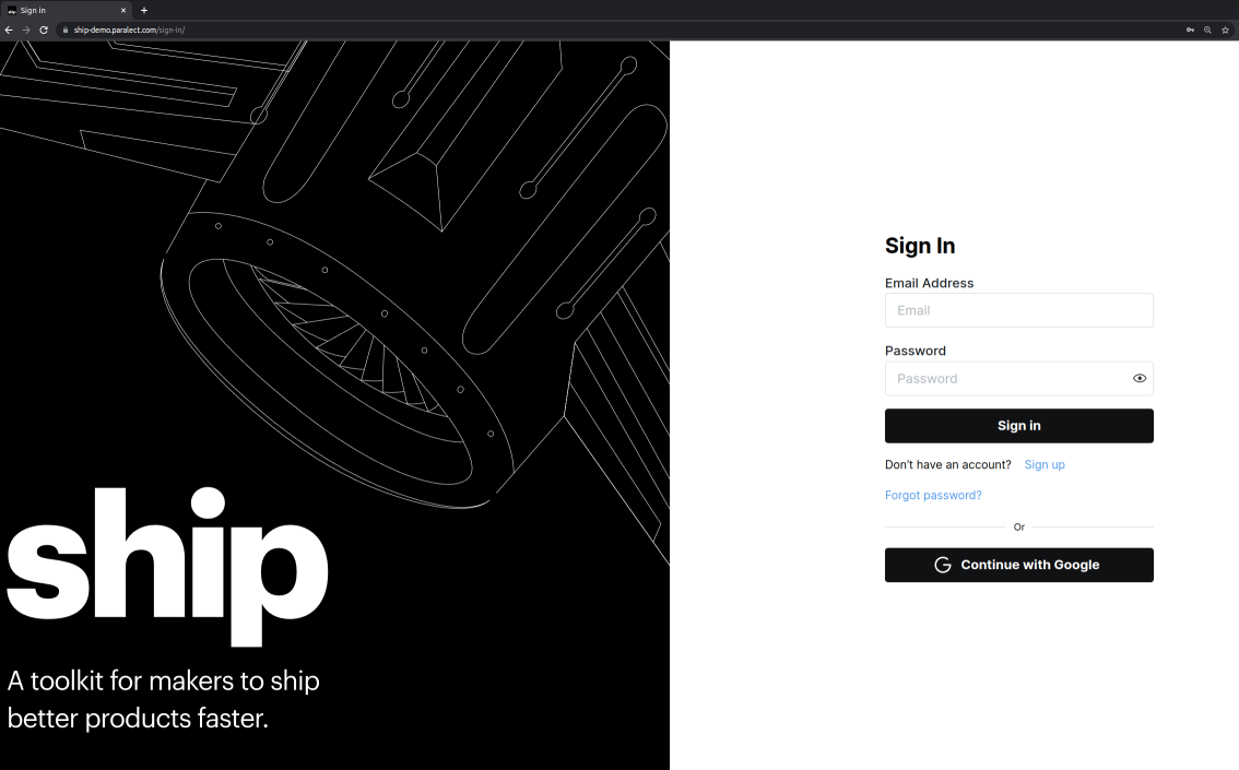 Deployed application