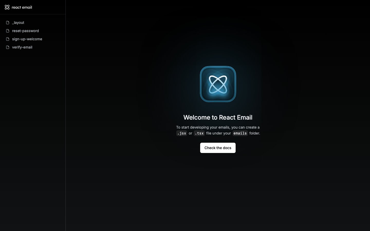React Email preview