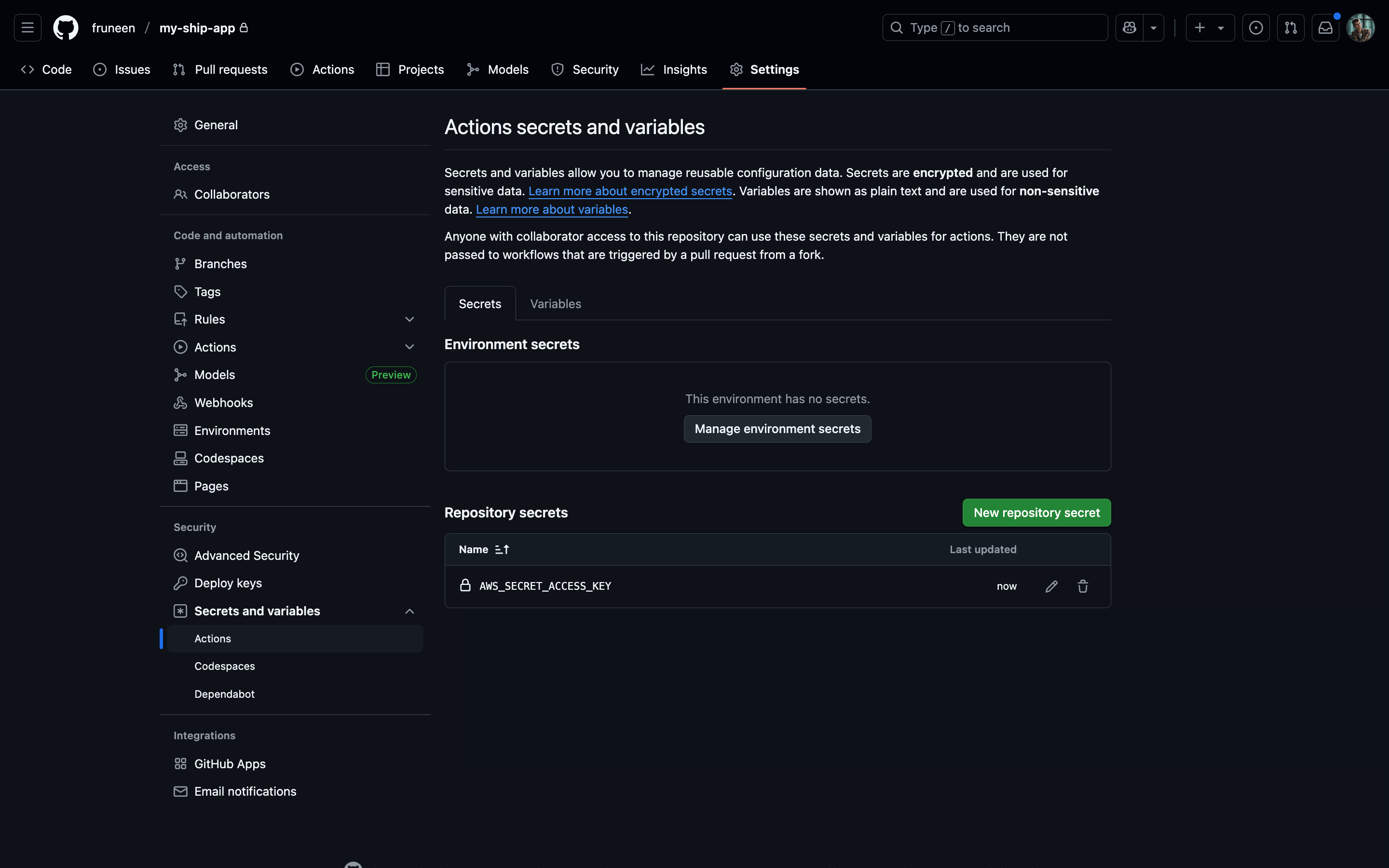 GitHub Secrets