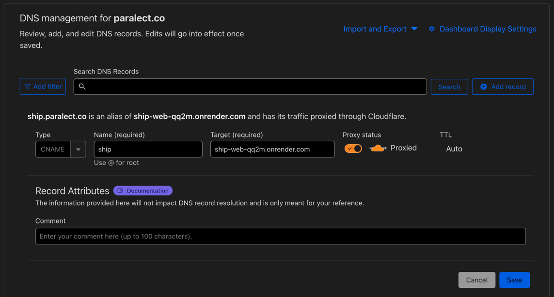 Cloudflare DNS