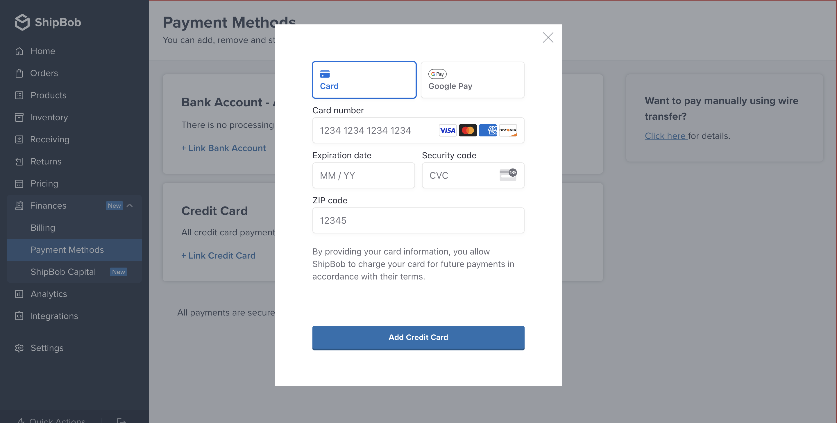 Payment Methods Overview