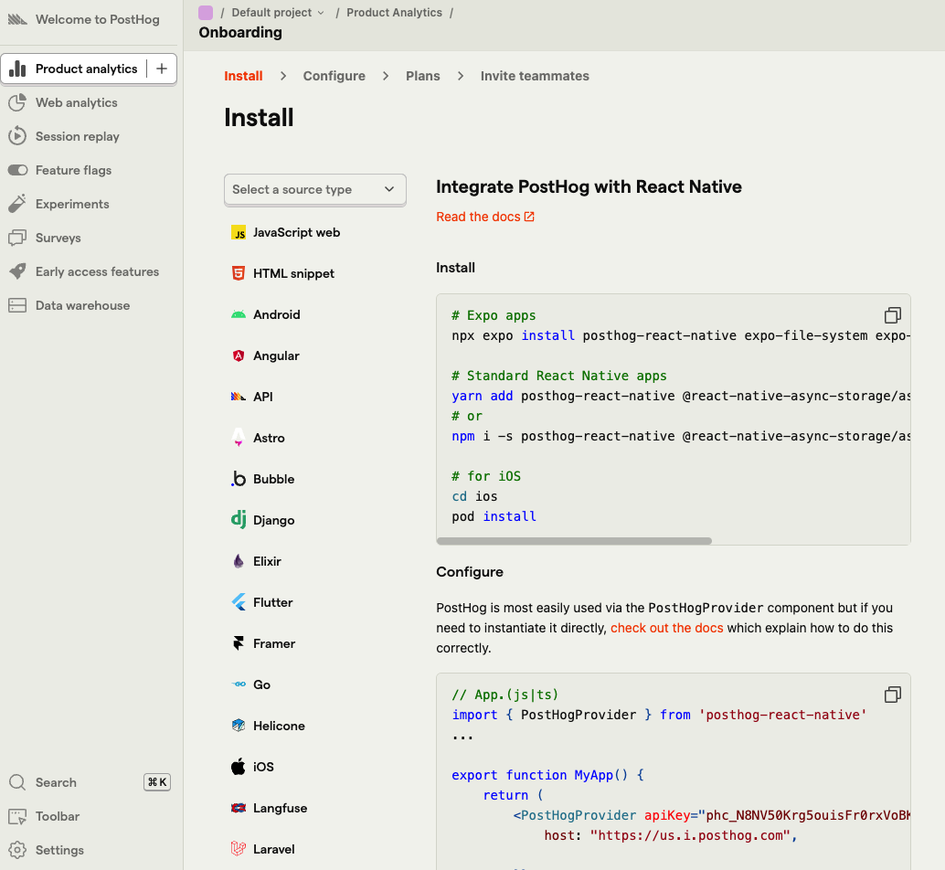 PostHog Product Analytics
