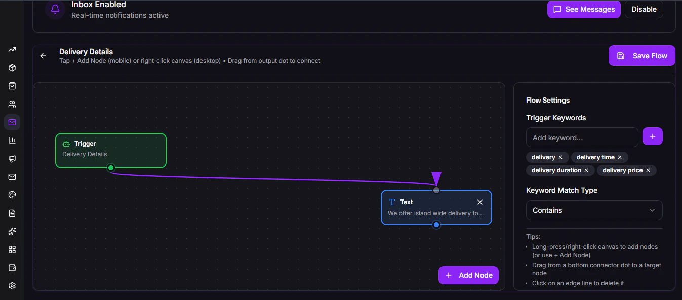 Shopi Flow Builder