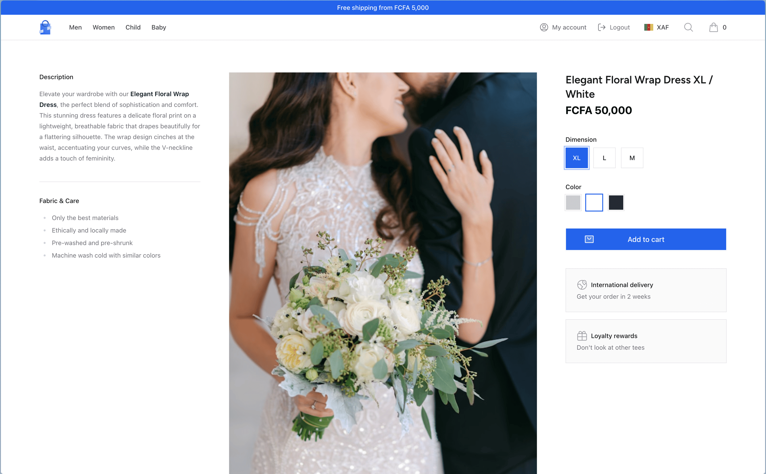 Product on Storefront