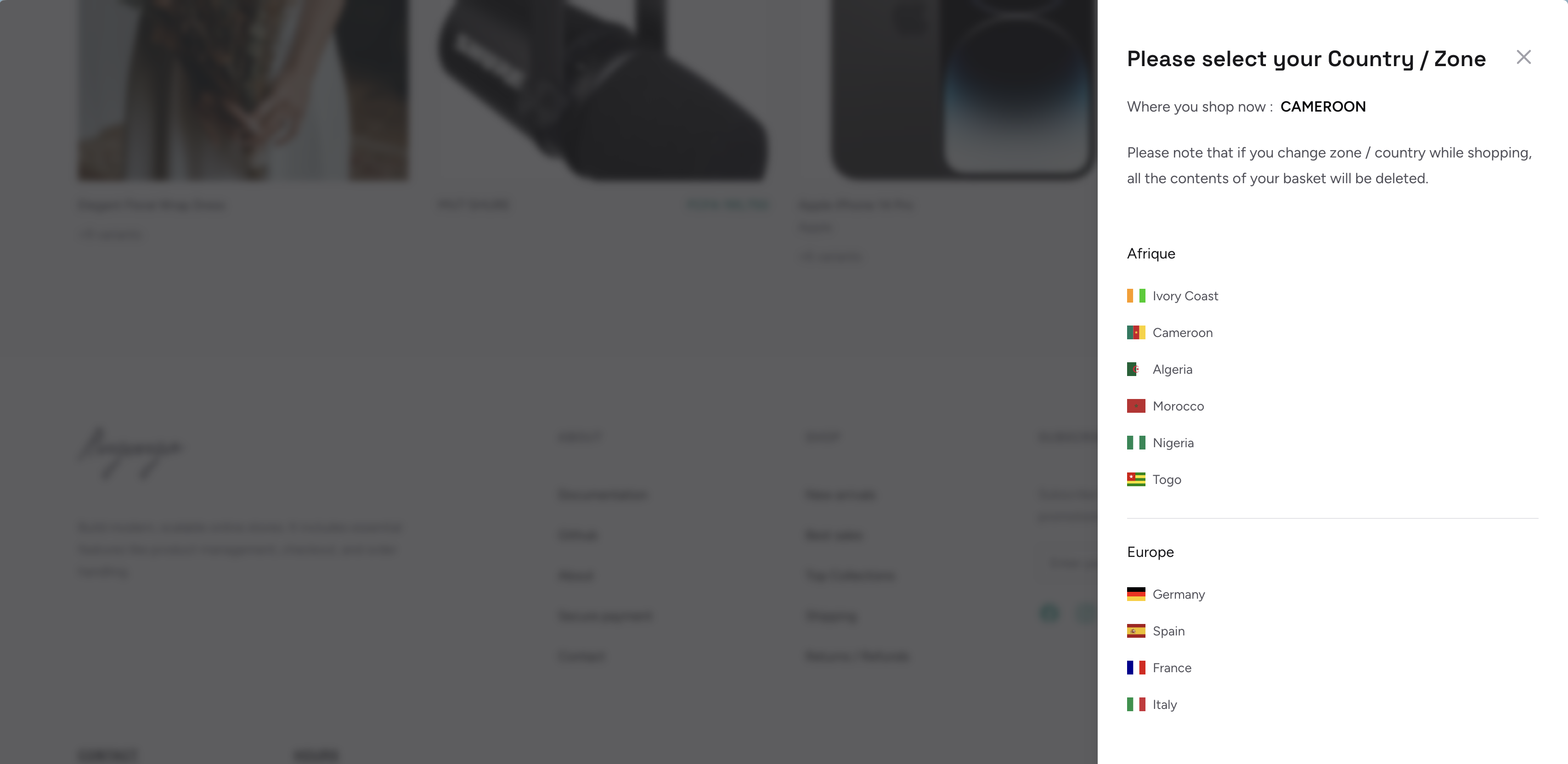 Shipping Zones - TALL Stack E-commerce Framework