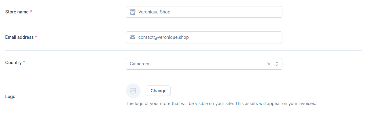 Store information
