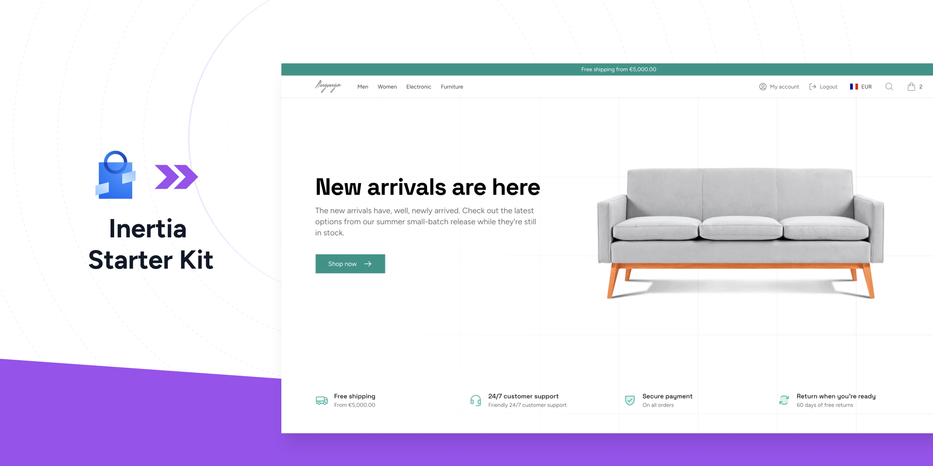 React Starter Kit storefront