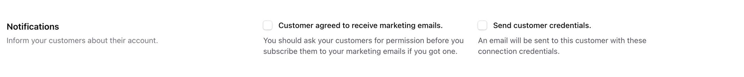 Customer Notification