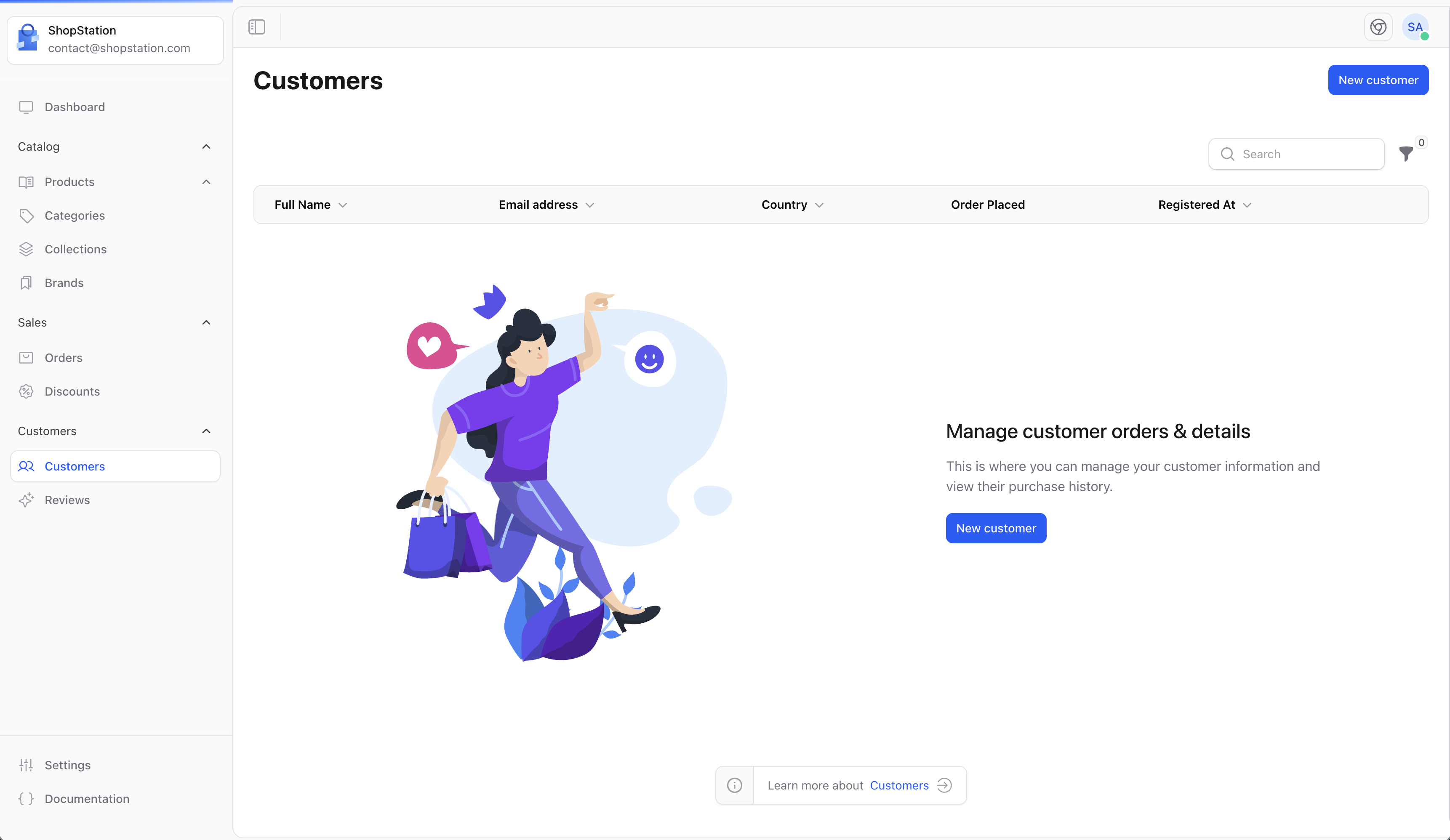 Customers Empty State