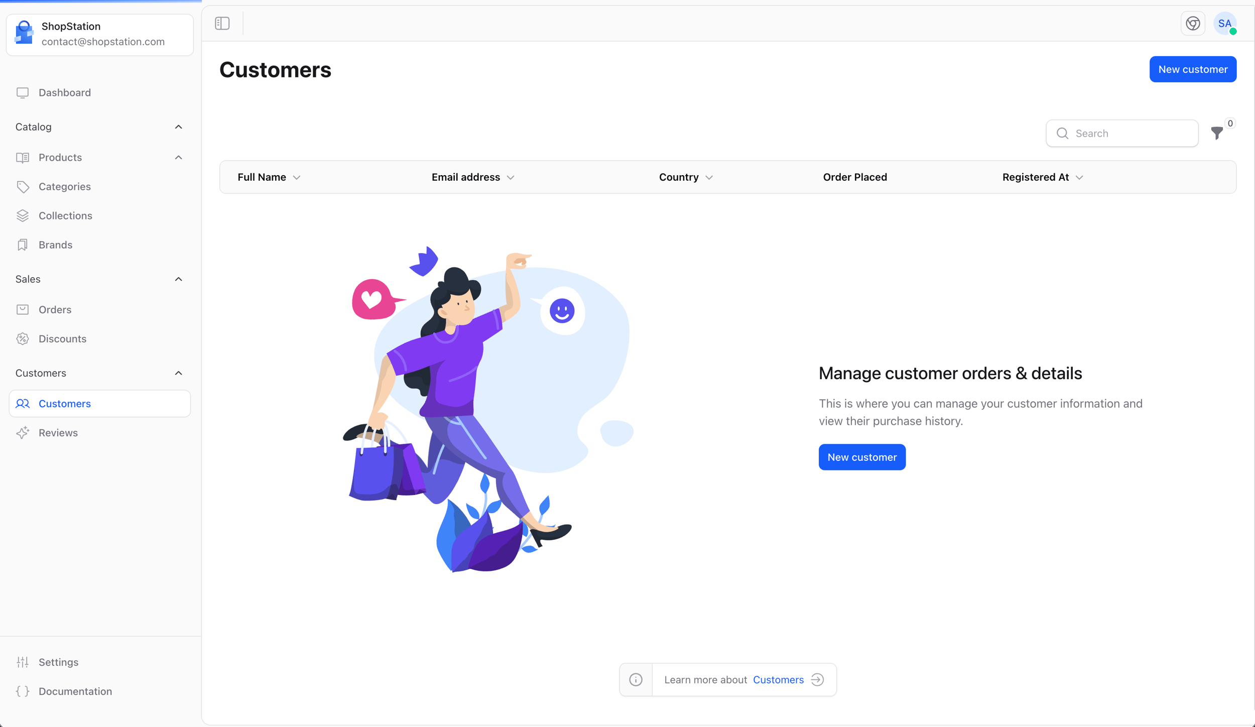 Customers Empty State