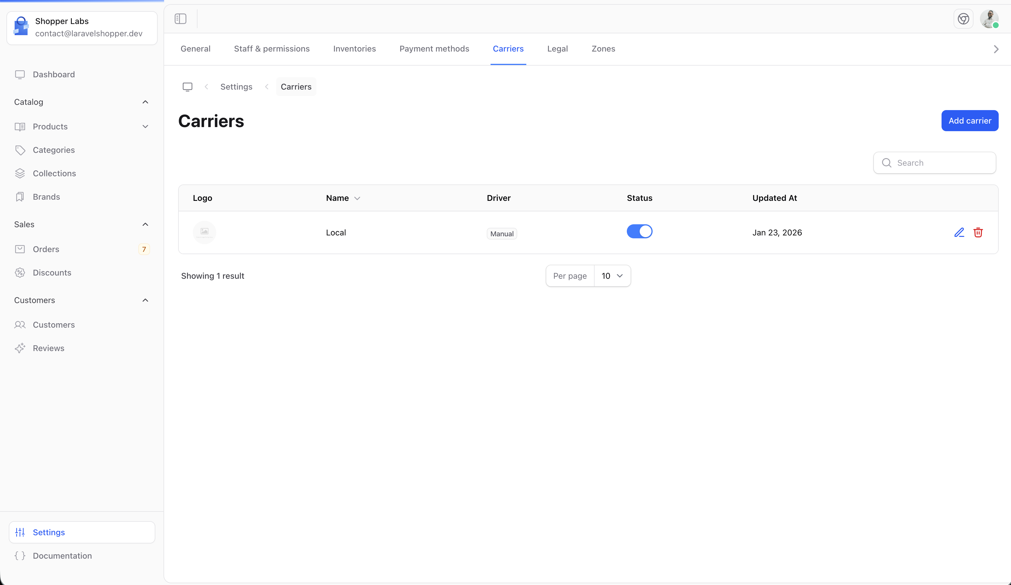 Zone delivery methods