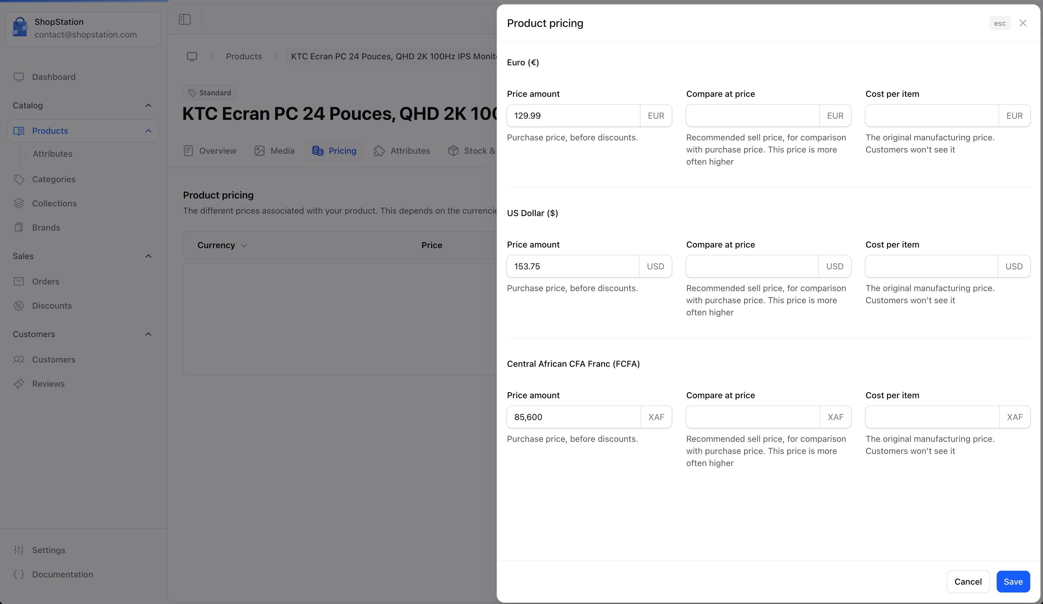 Multi-Currency Pricing