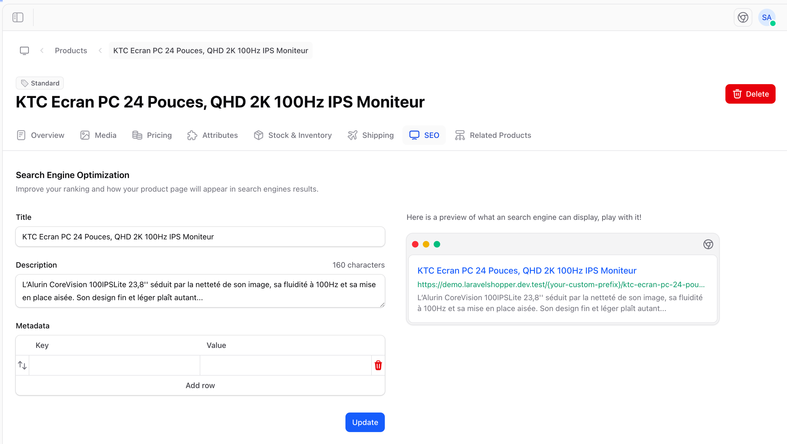 Product SEO