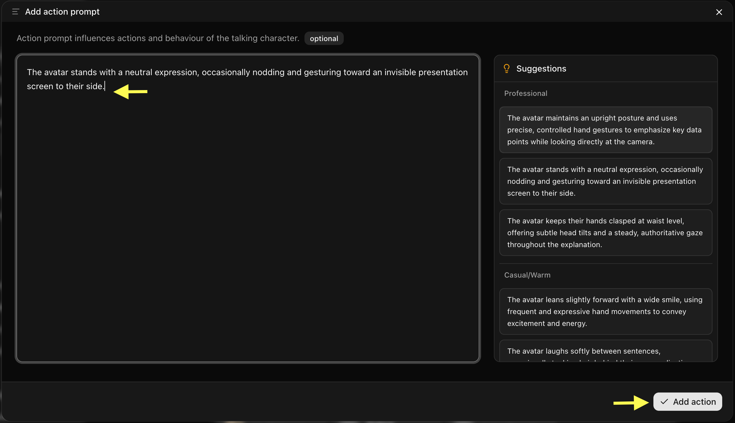 Action Prompt Selection