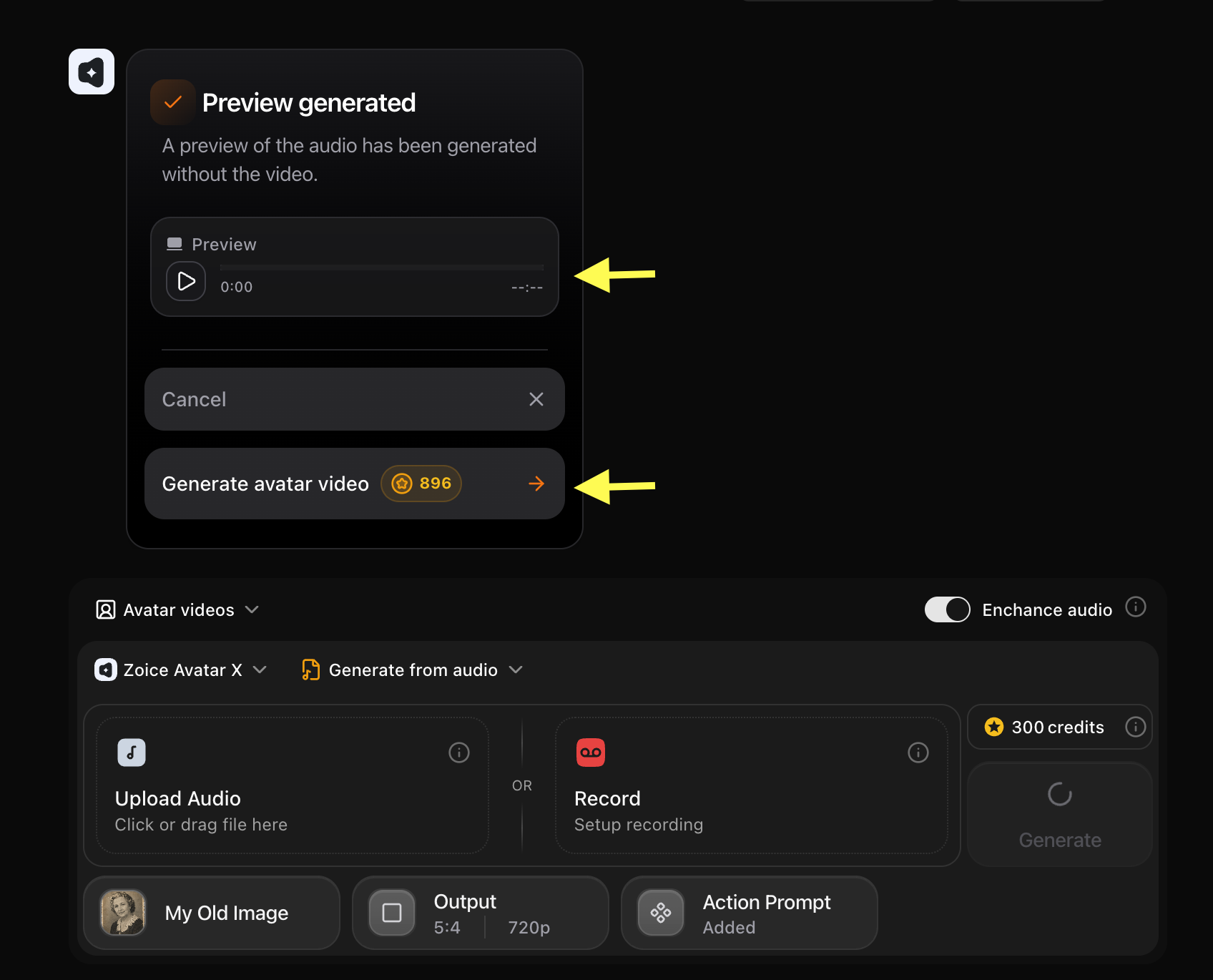 Generated Audio Preview