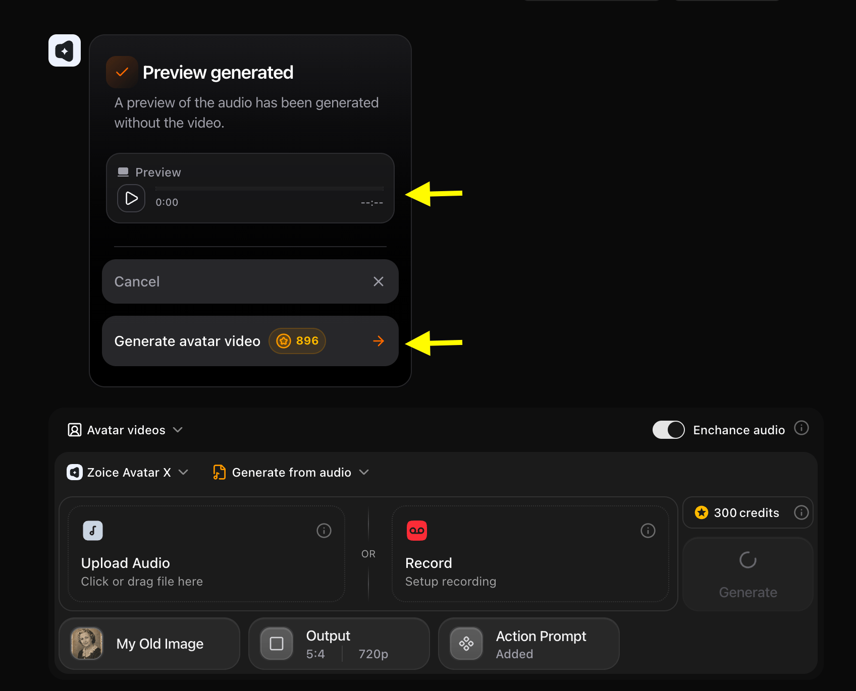 Generated Audio Preview