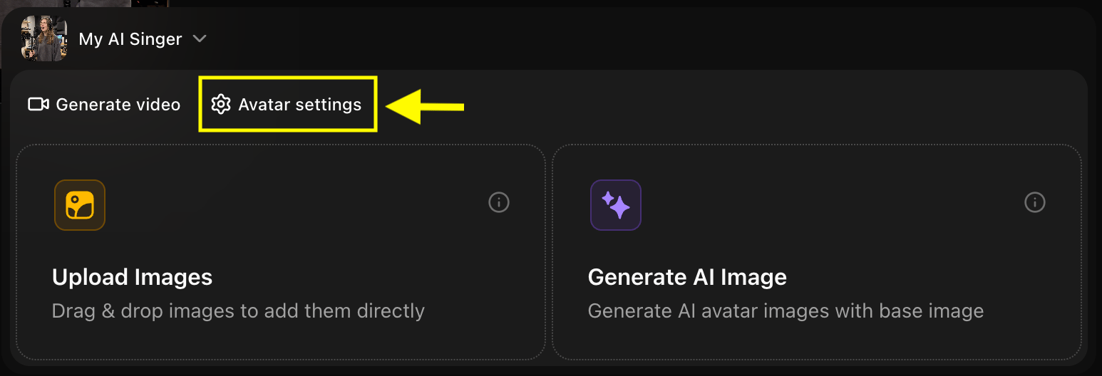 Avatar Settings