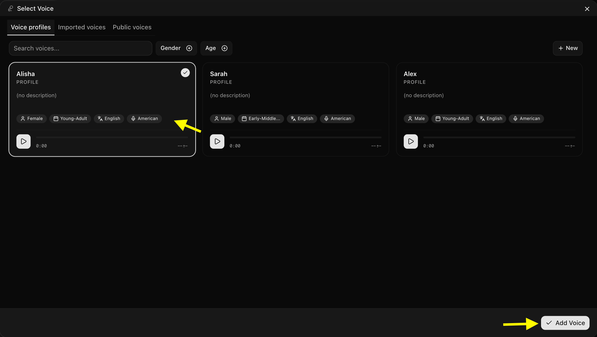 Select Voice