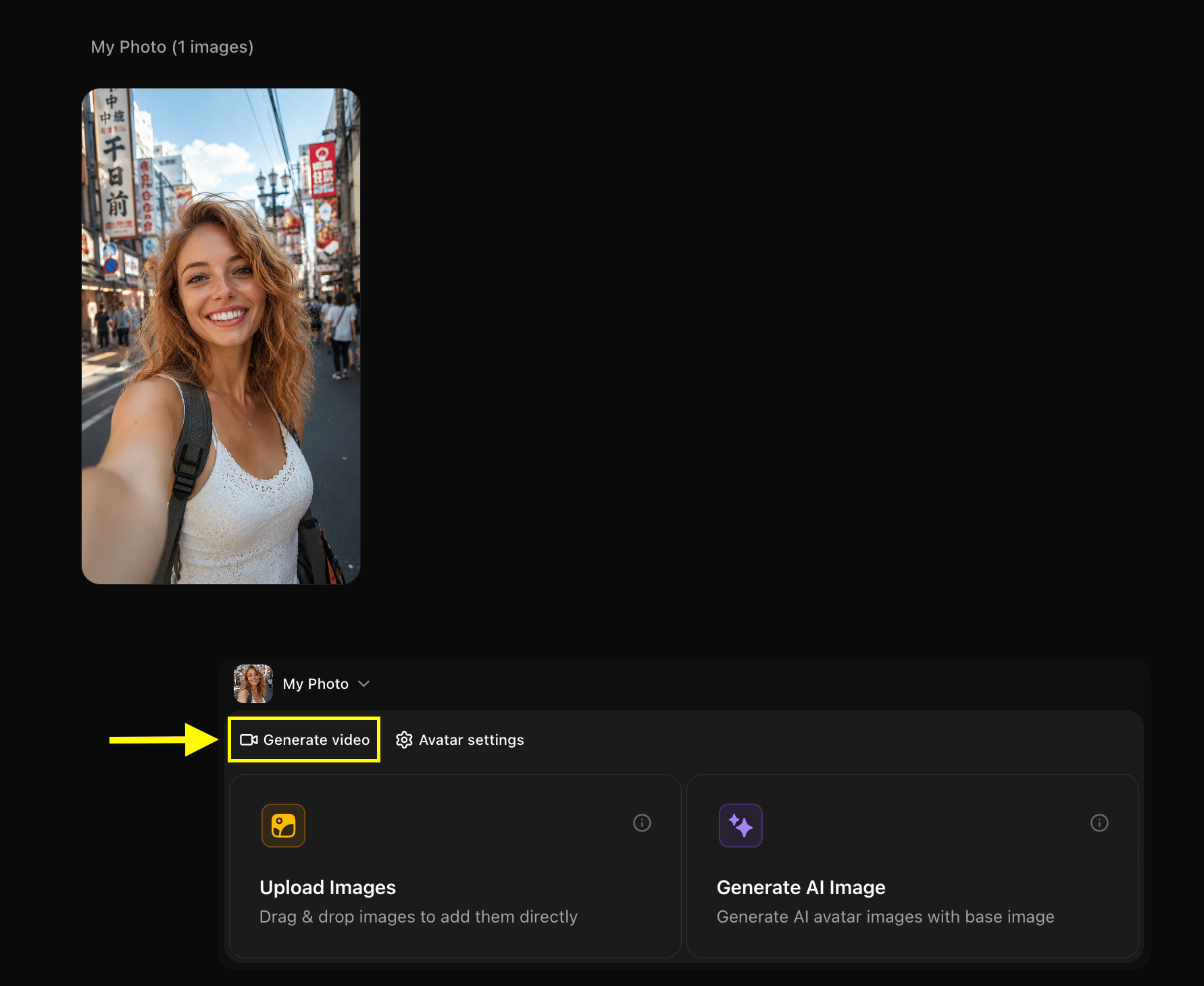Generate Video Option