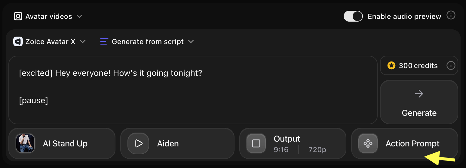 Action Prompt