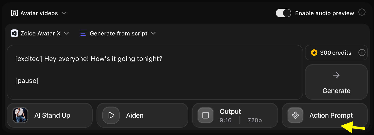 Action Prompt