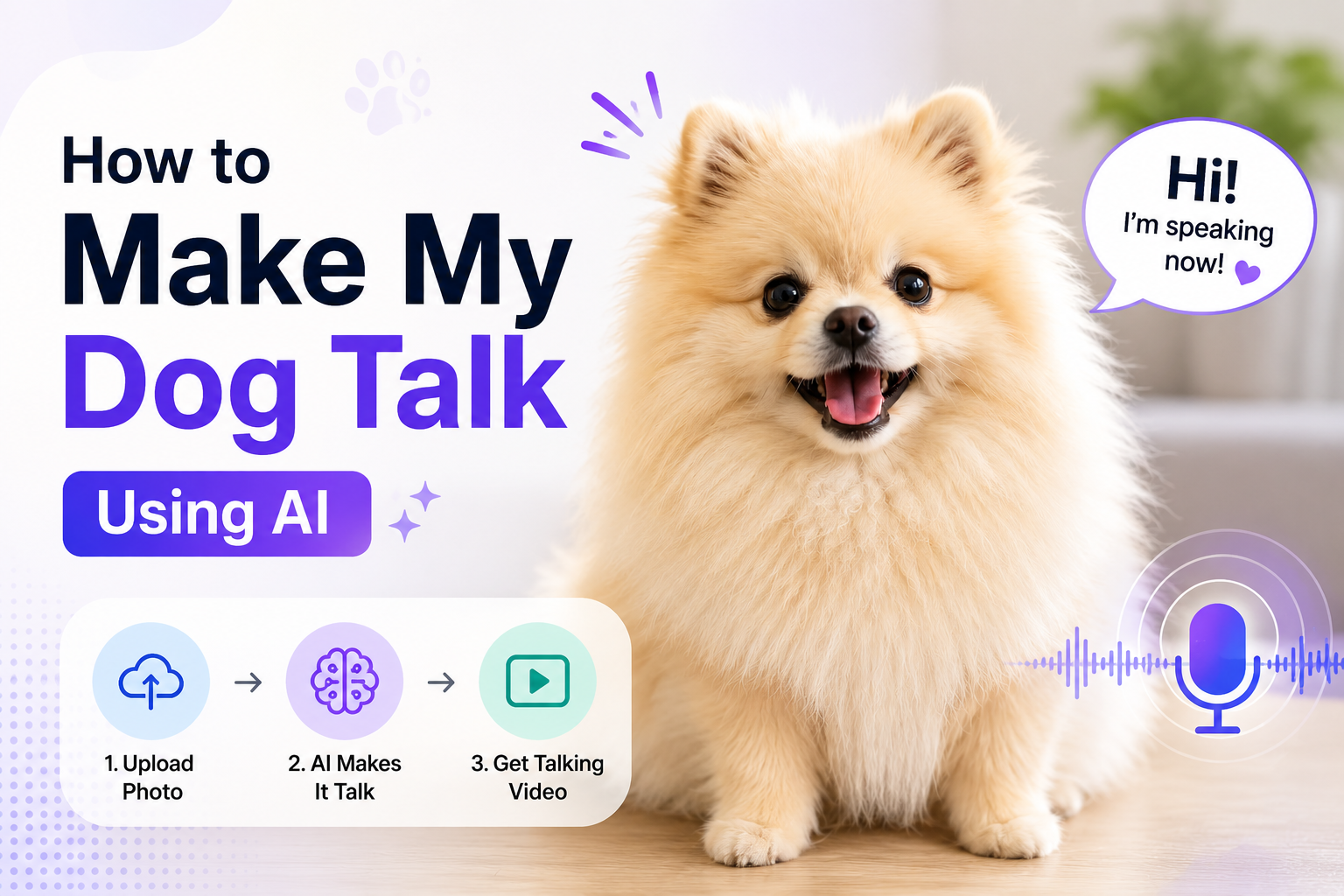 How to Make My Dog Talk Using AI
