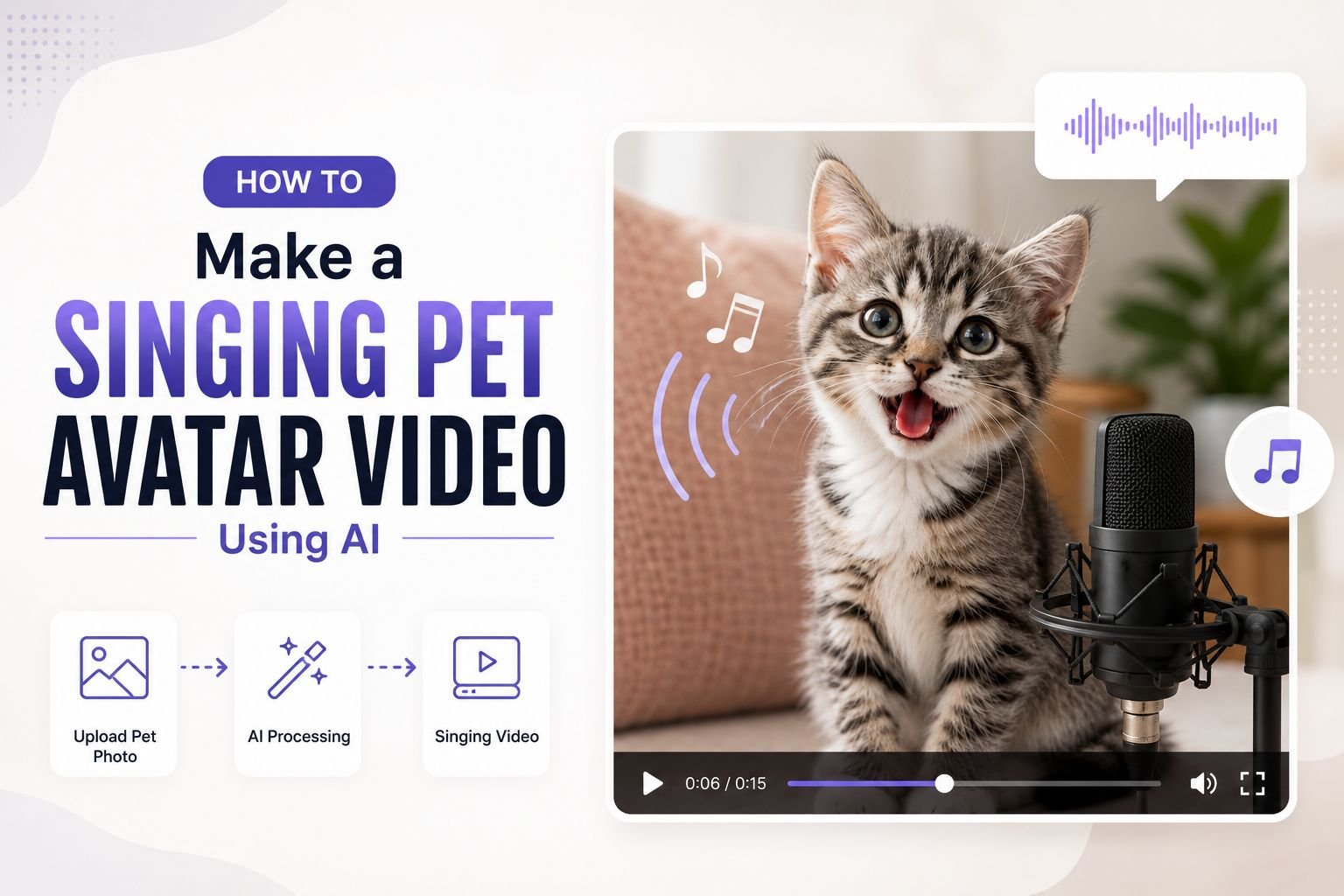 How to Make a Singing Pet Video Using AI