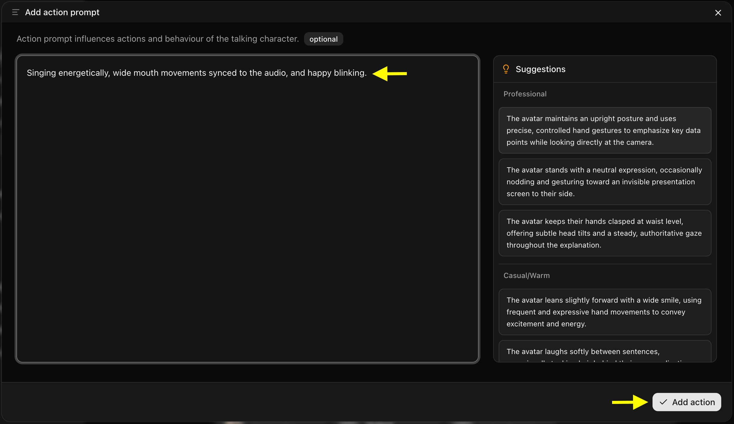 Action Prompt Selection