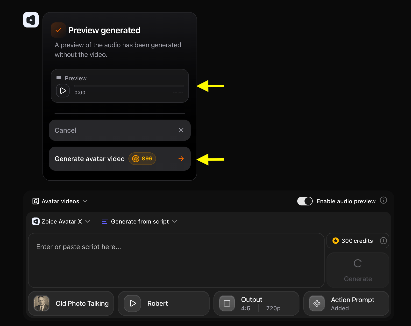 Generated Audio Preview