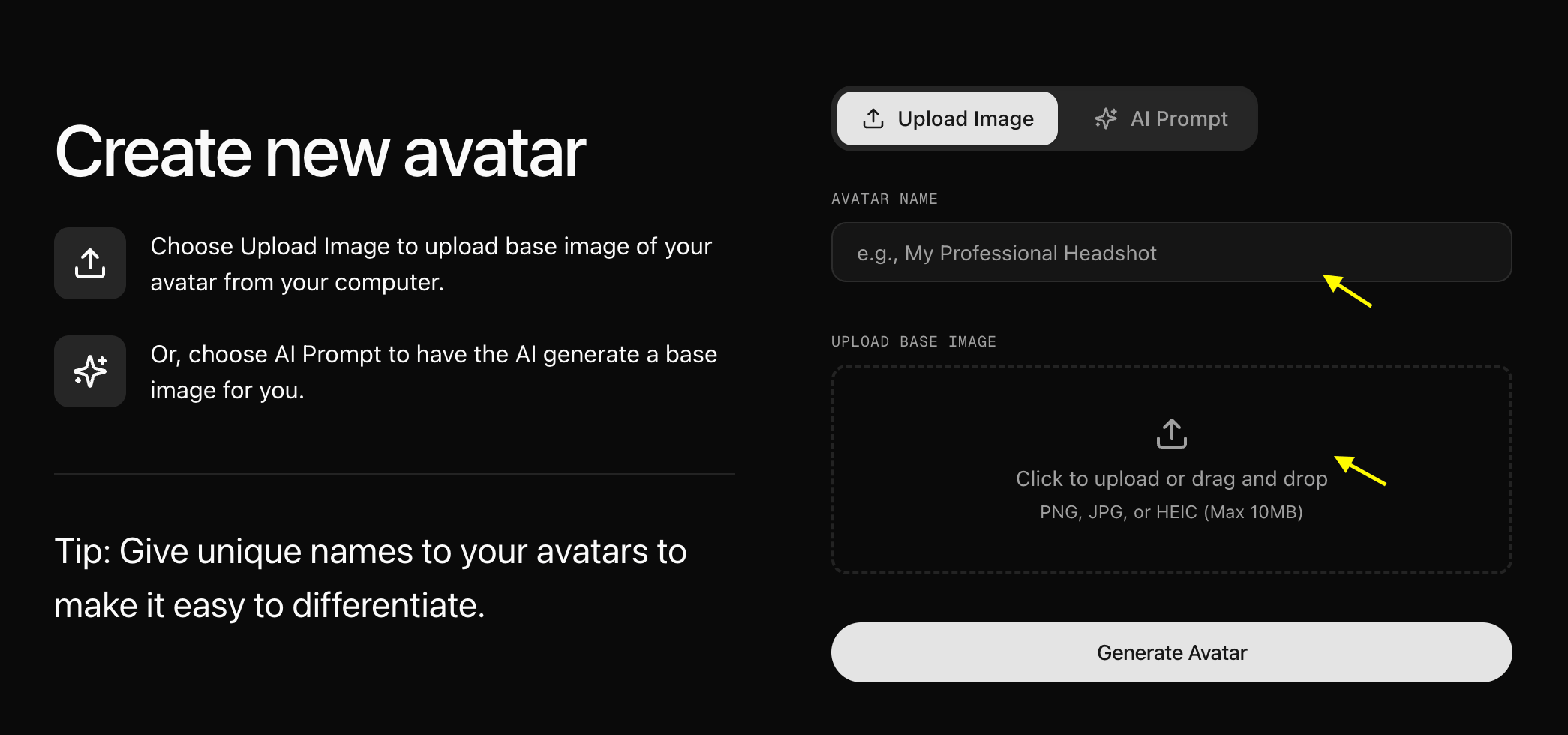 Name Your Avatar