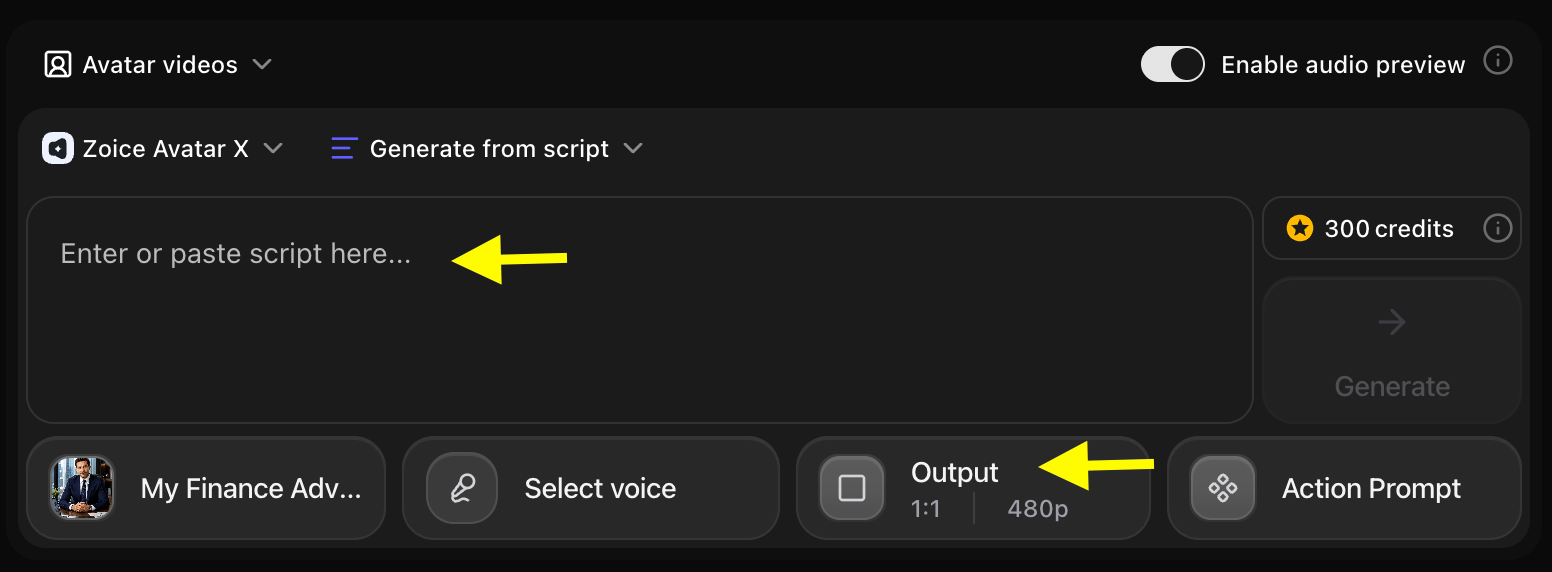 Add Script Box