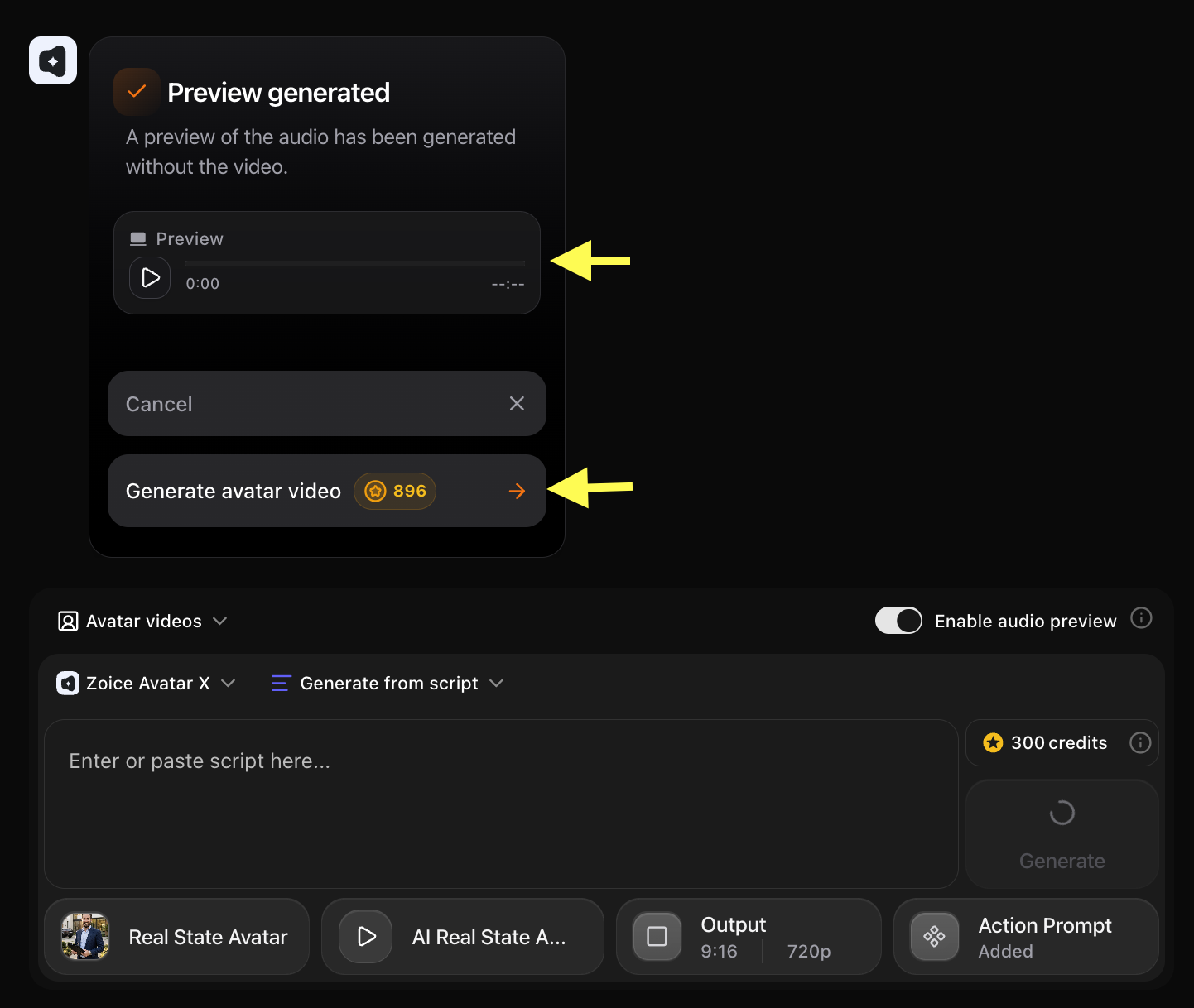 Generated Audio Preview