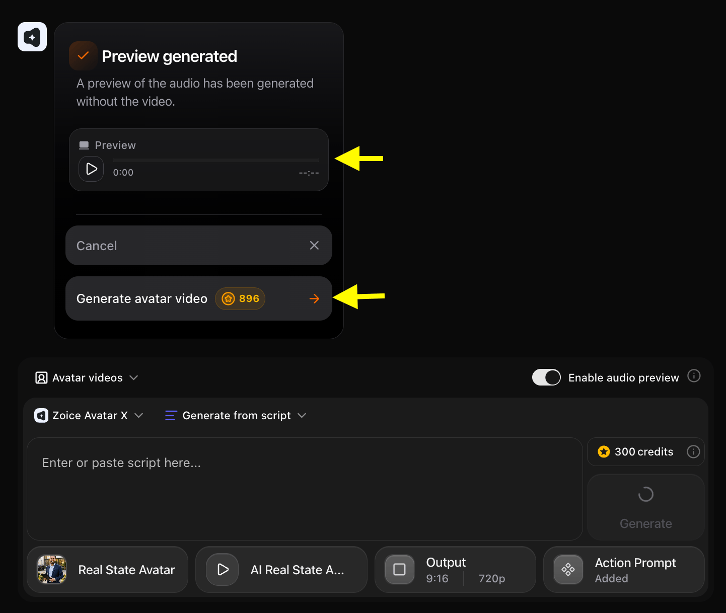 Generated Audio Preview