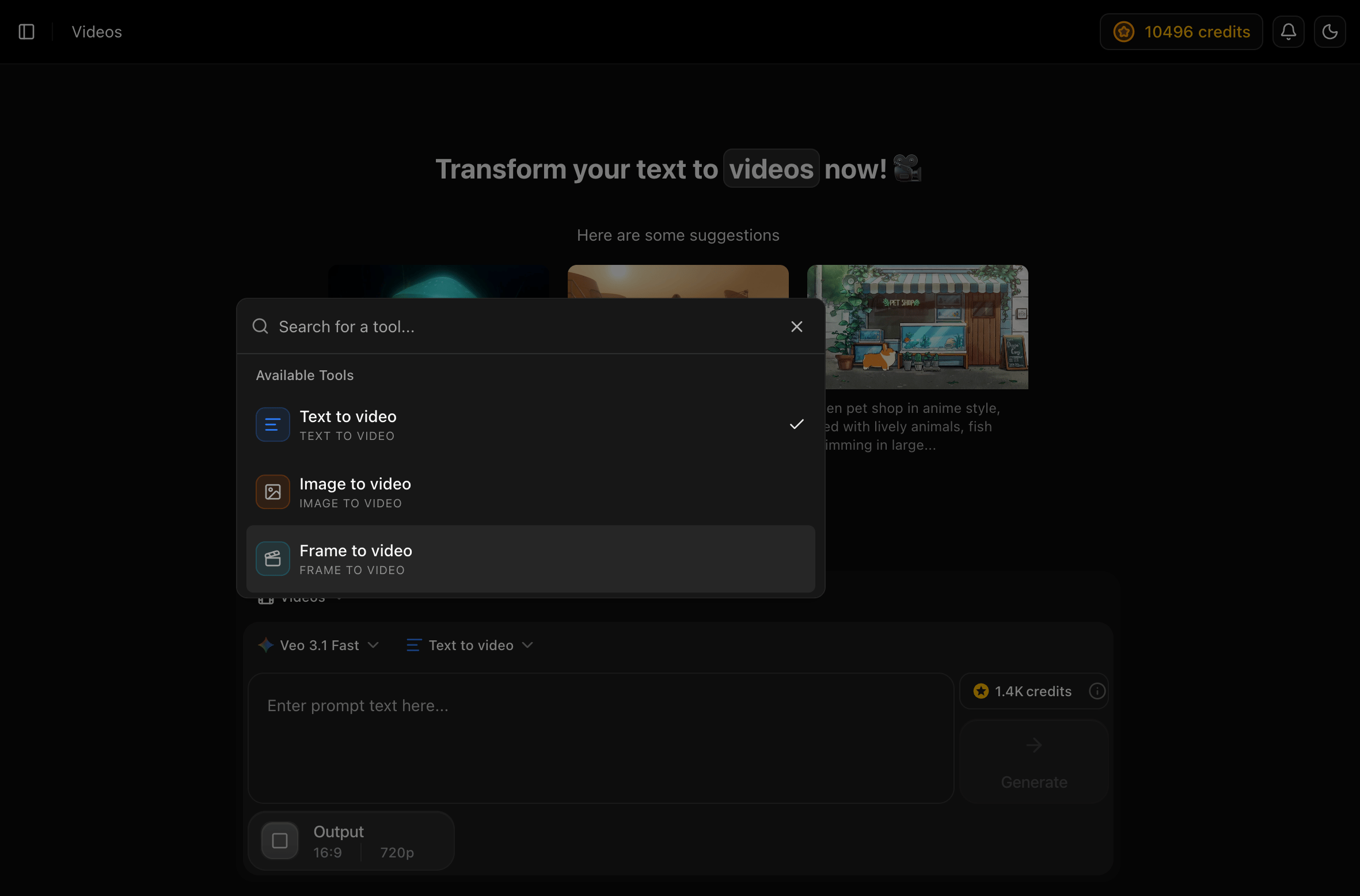 Select Generation Mode