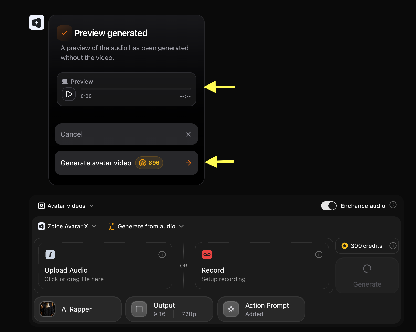 Generated Audio Preview