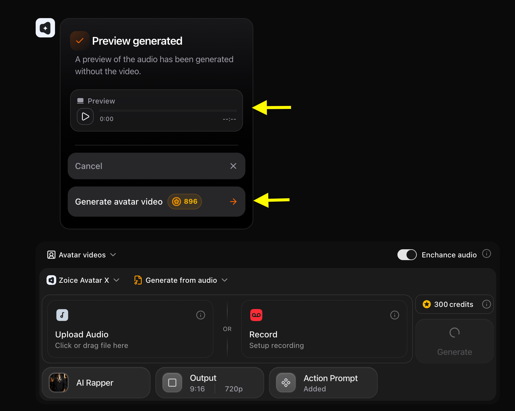 Generated Audio Preview