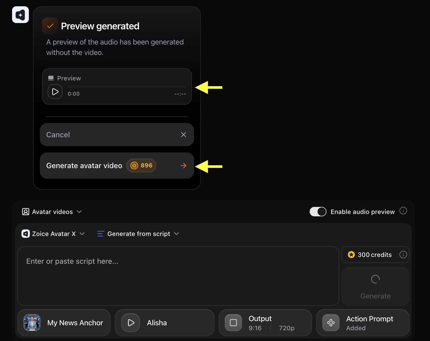 Generated Audio Preview