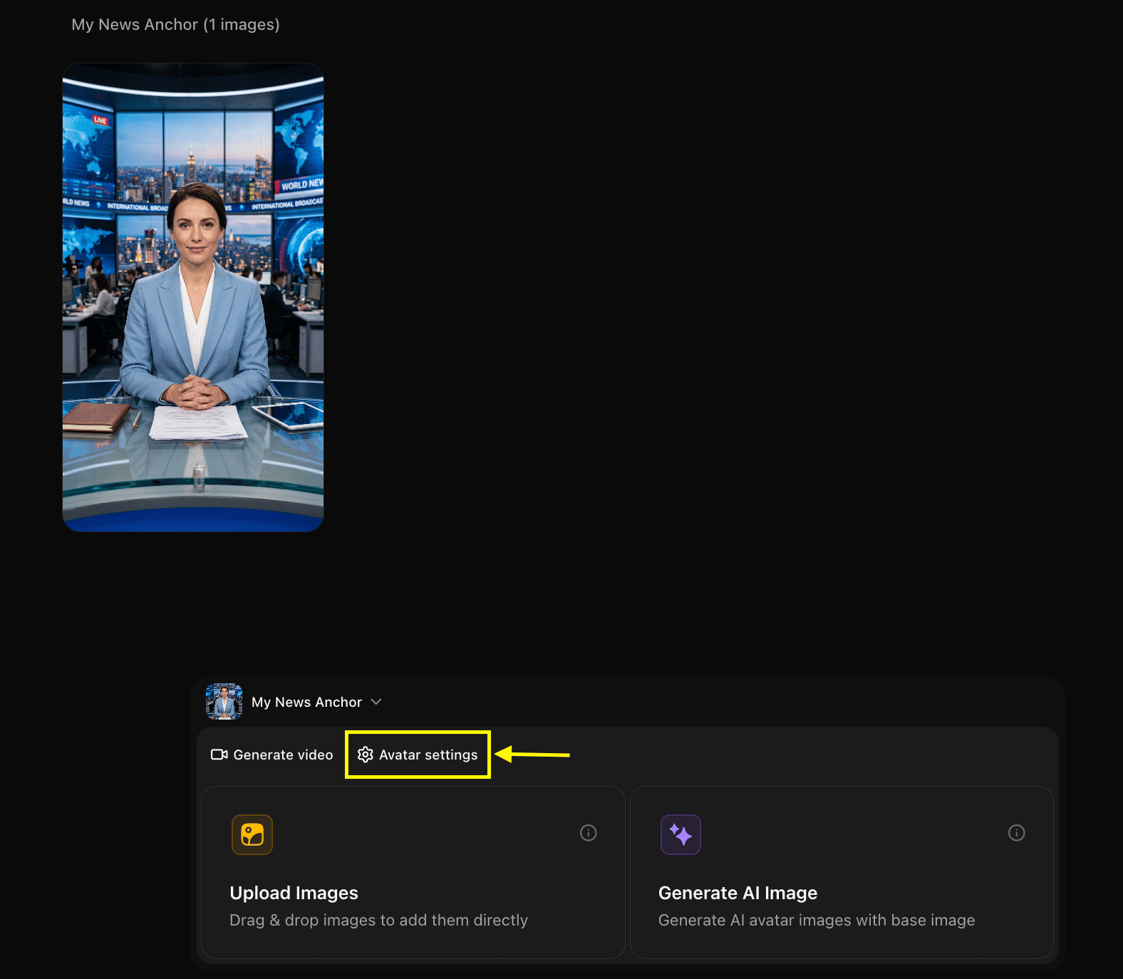 Avatar Settings