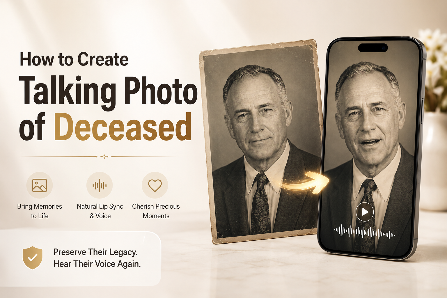 How to Create Talking Photo of Deceased