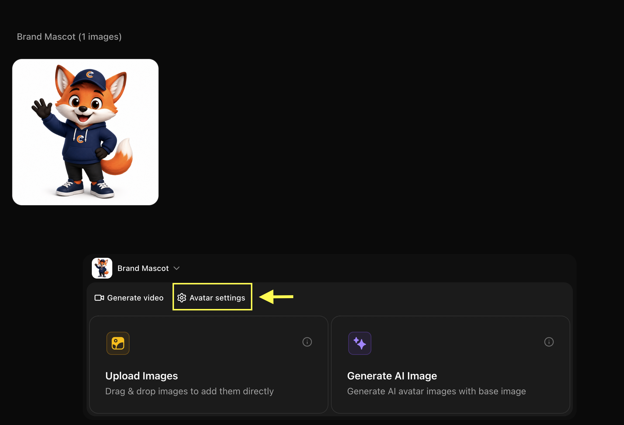 Avatar Settings