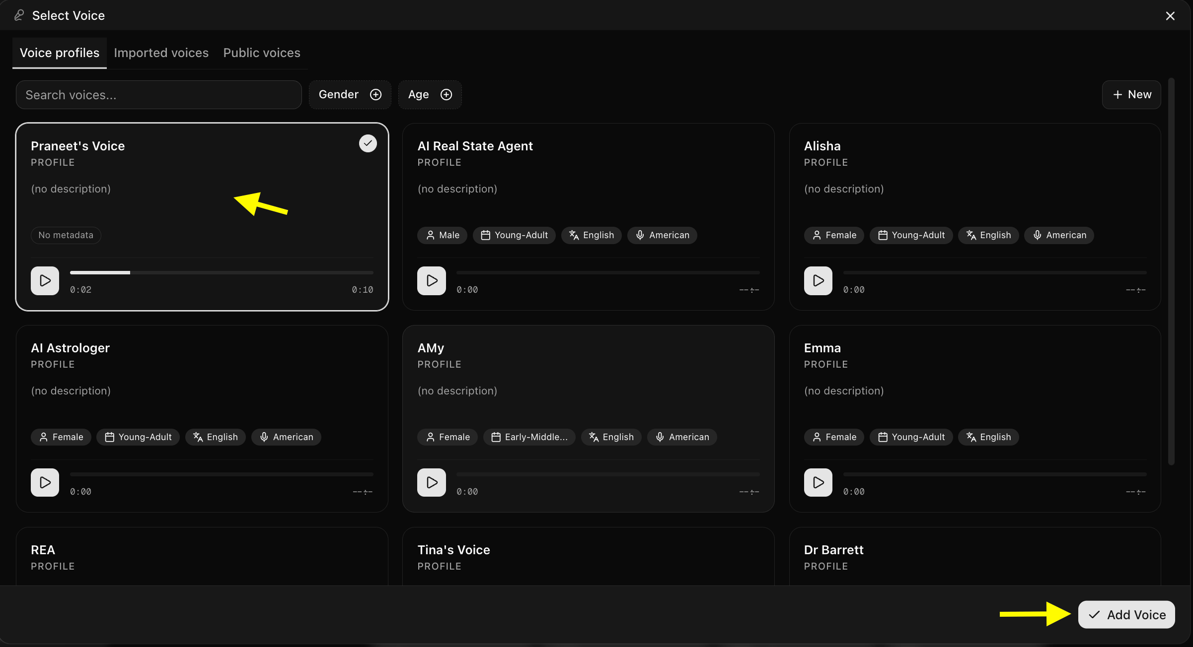Select Voice