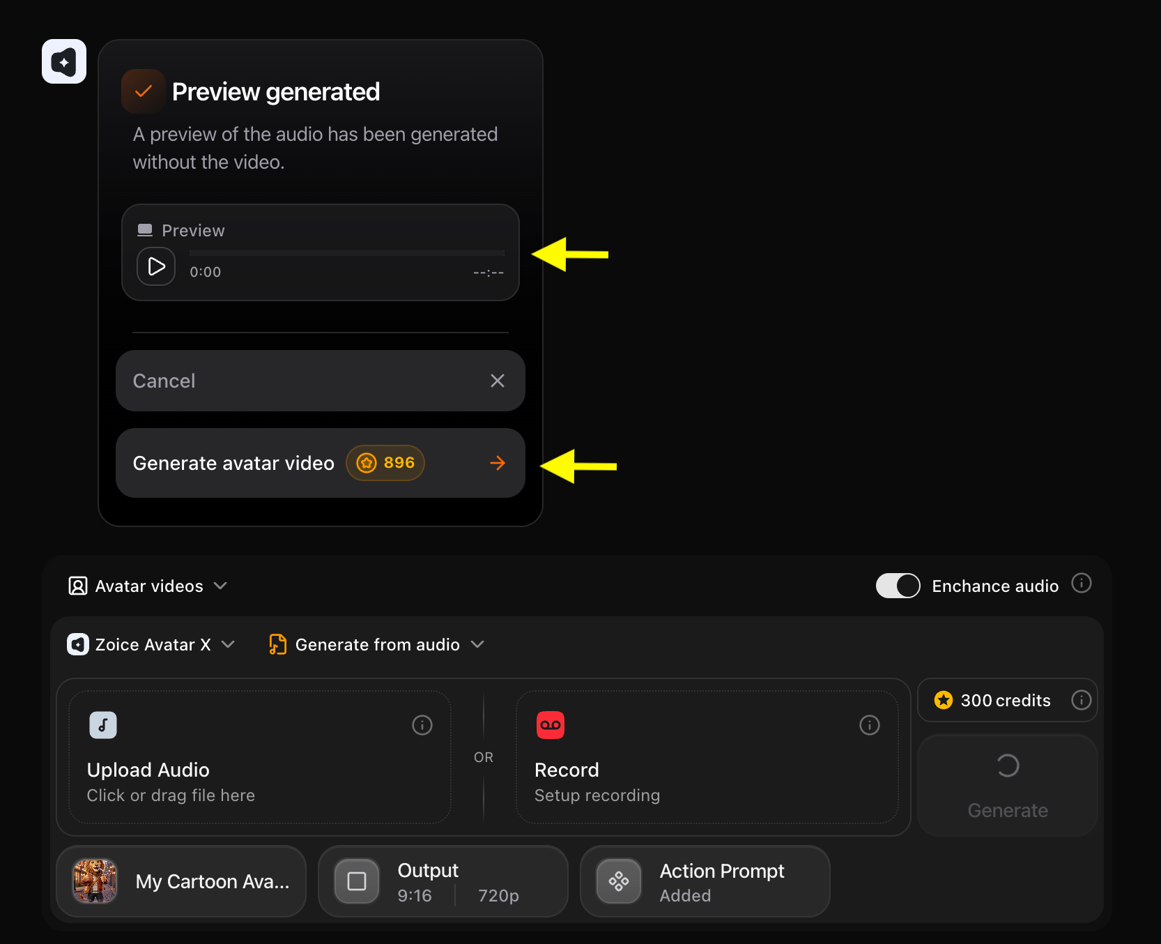 Generated Audio Preview