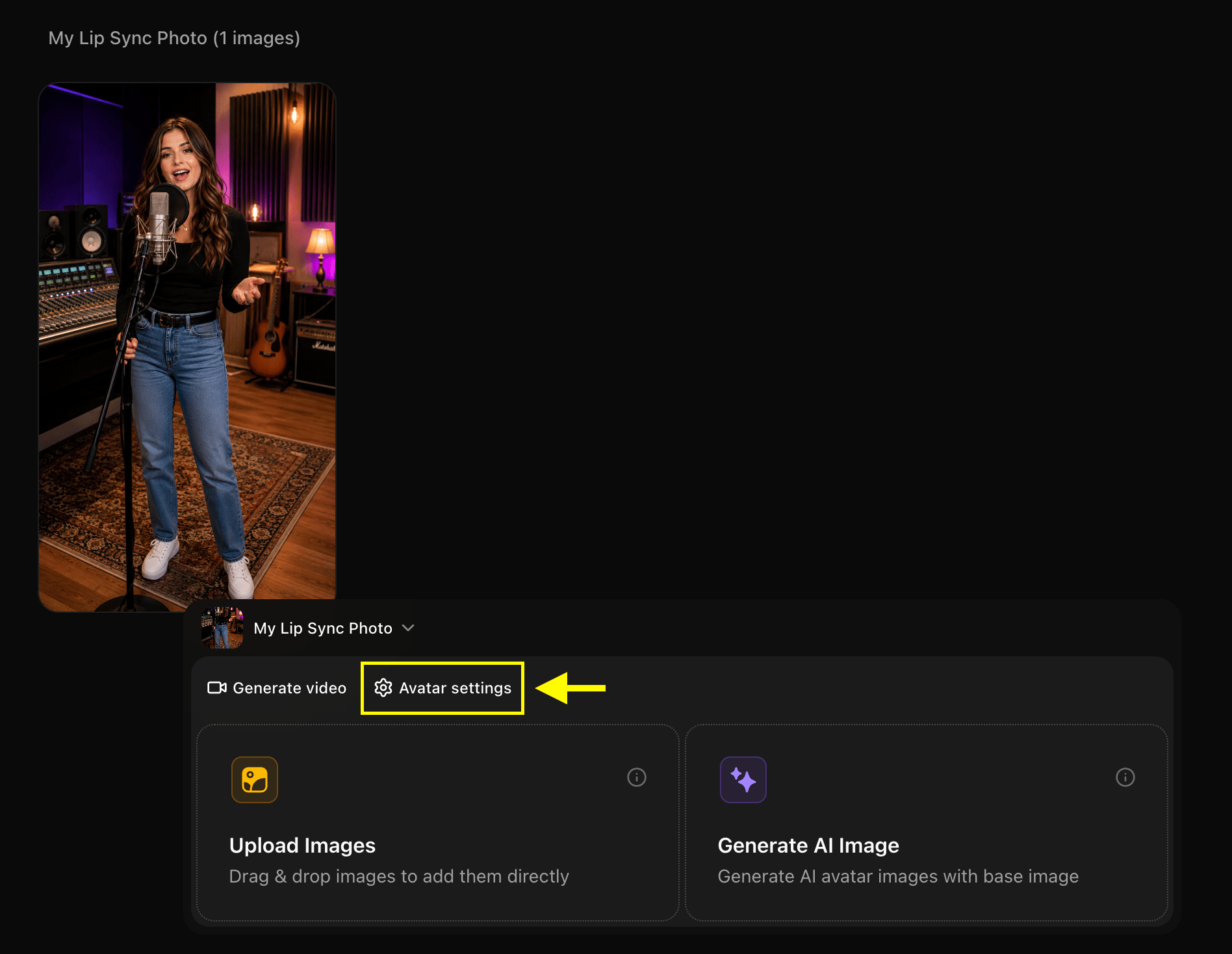 Avatar Settings