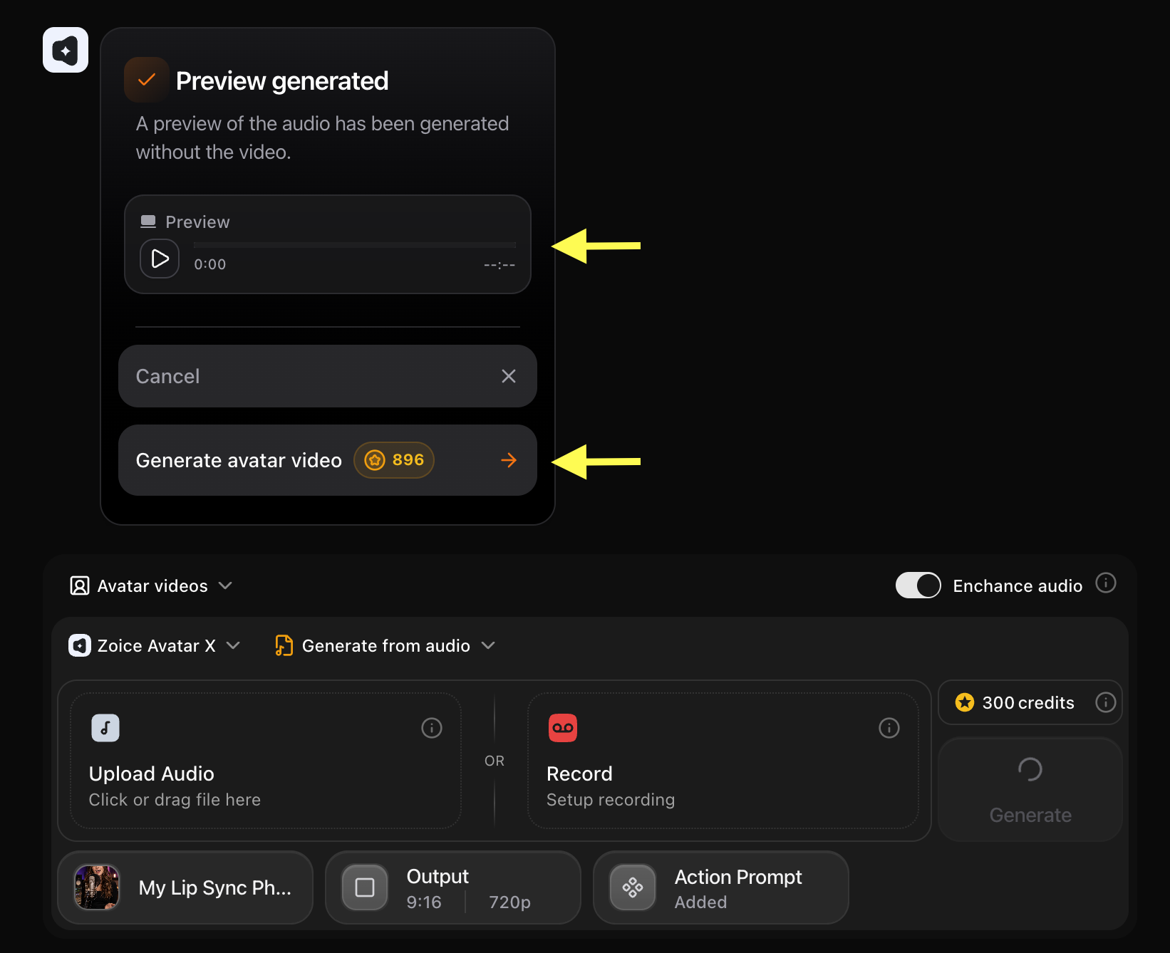 Generated Audio Preview