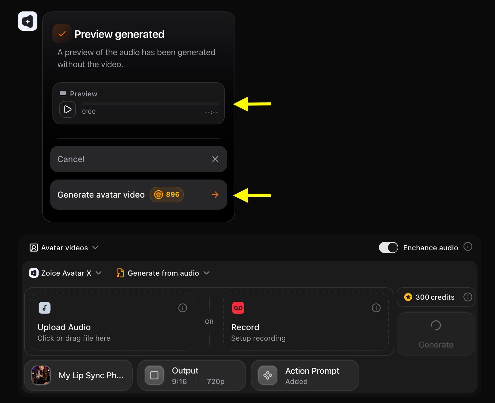 Generated Audio Preview