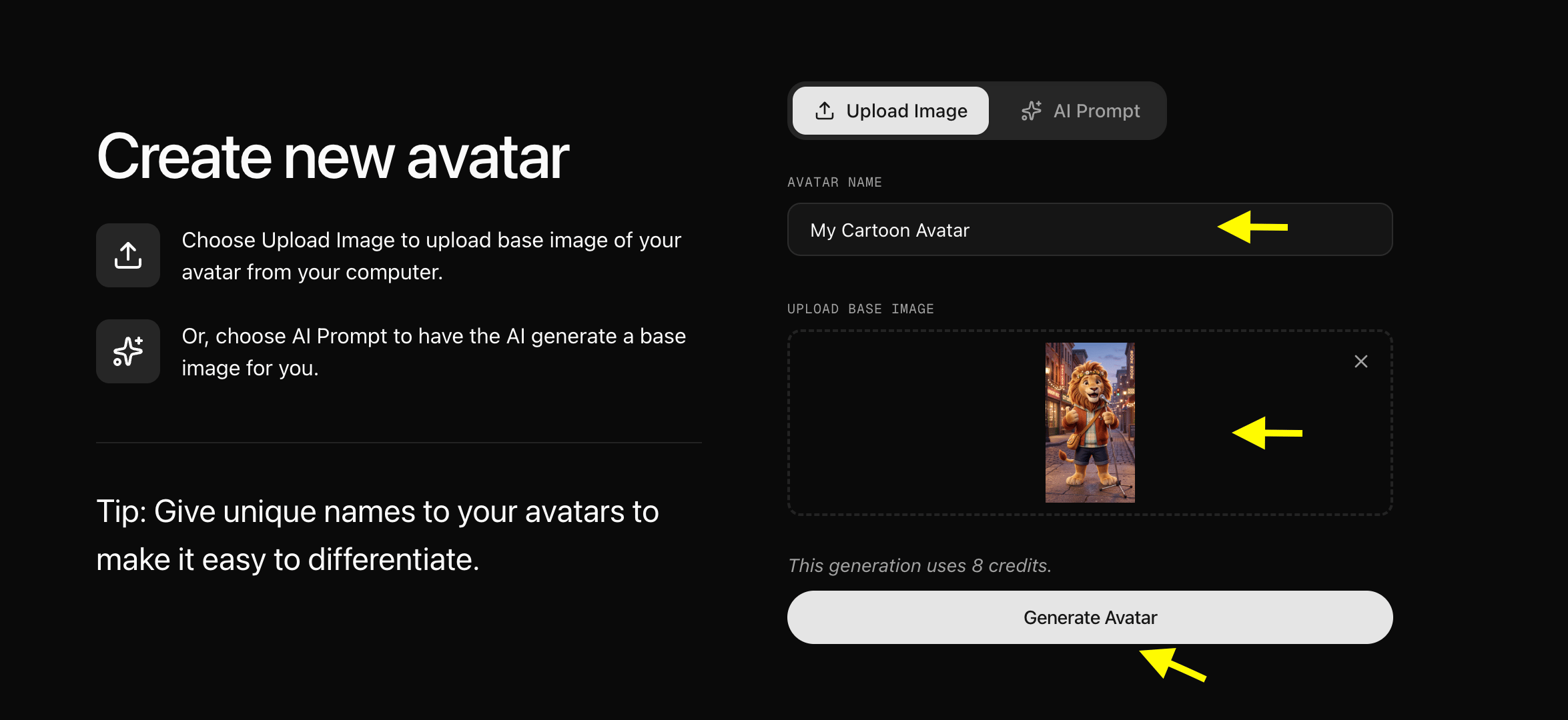 Avatar Preview