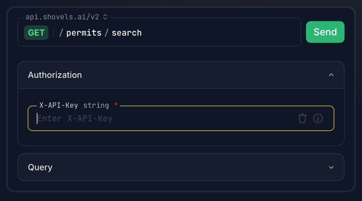API Playground Authentication